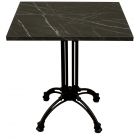 Black Marble Complete Continental Square Table