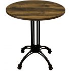 Rustic Oak Complete Continental Small Round Table