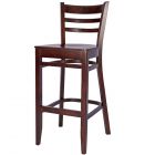 Dallas Walnut High Stool Veneer Seat