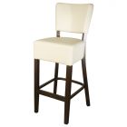 Belmont Cream Faux Leather Bar Stool