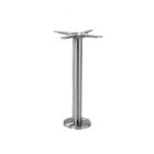 Dining Height Brushed Stainless Steel Floorfix Table Base