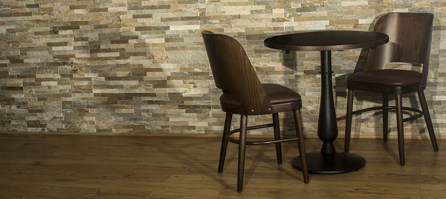 Java Restaurant Chairs With a Round Table Set Ideal For Cafes
